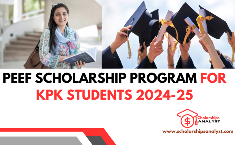 PEEF Scholarship Program For KPK Students 2024-25