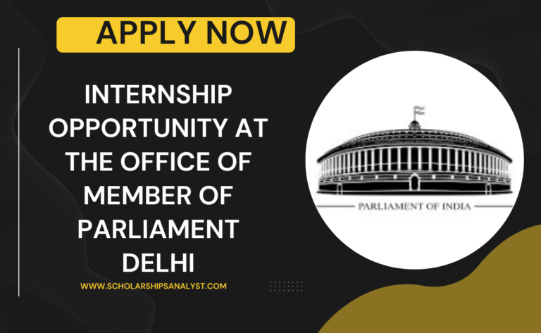 Internship Opportunity at the Office of Member of Parliament Delhi