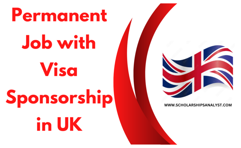 Permanent Job with Visa Sponsorship in UK