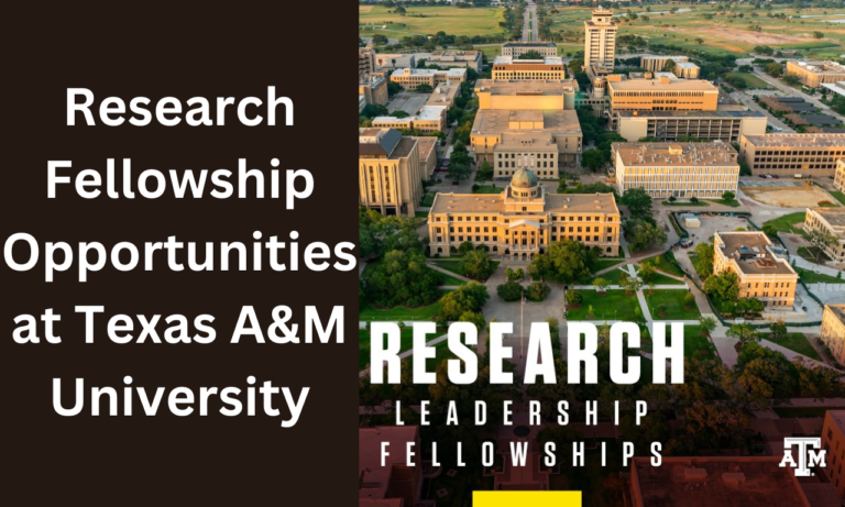 Texas A&M University Offers Research Fellowship Positions