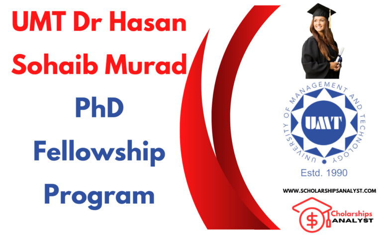 UMT Dr Hasan Sohaib Murad PhD Fellowship Program